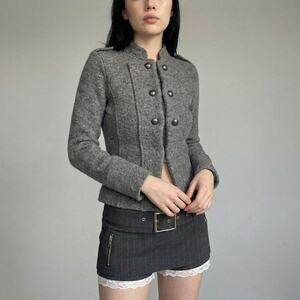 Indie Sleaze Military Napoleon Jacket Victorian Goth Grunge